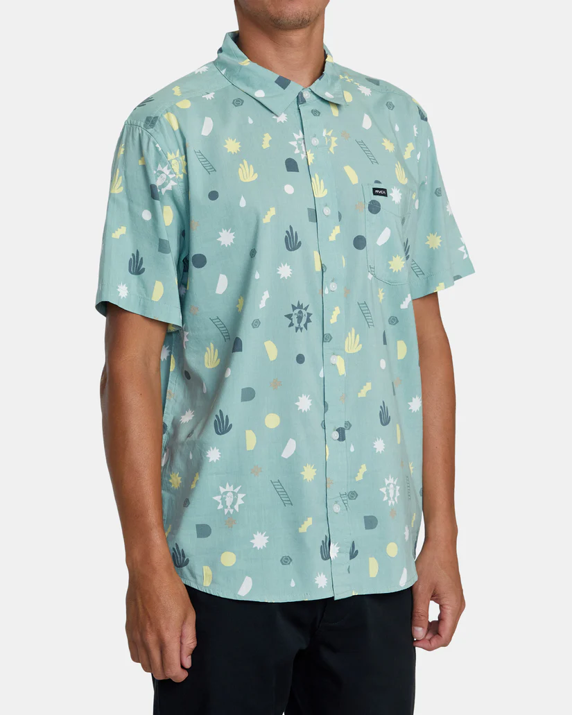 CAMISA MASCULINO RVCA MORNING GLORY WVTP – foto 4